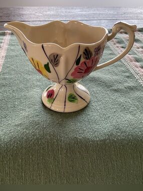 Vintage Blue Ridge Southern Pottery China Hand Painted Creamer